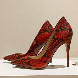 ALDO FAUX SNAKE SKIN HEELS